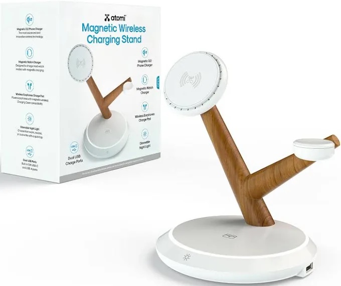 atomi qi2 magnetic wireless charging stand