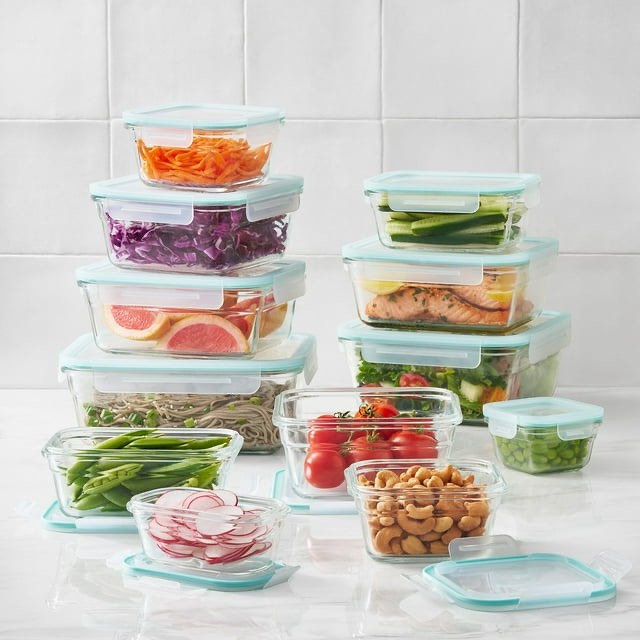 member's mark 24-piece glass food storage set by glasslock