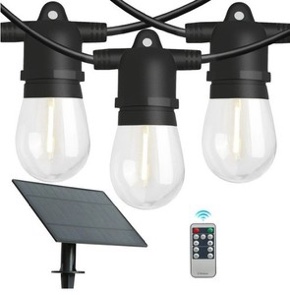 westinghouse 15-light 36 ft. outdoor solar integrated led edison string -light