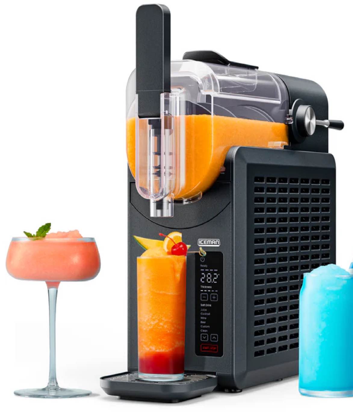 chefman rj62-20a-blk 2.0l slushy maker, black