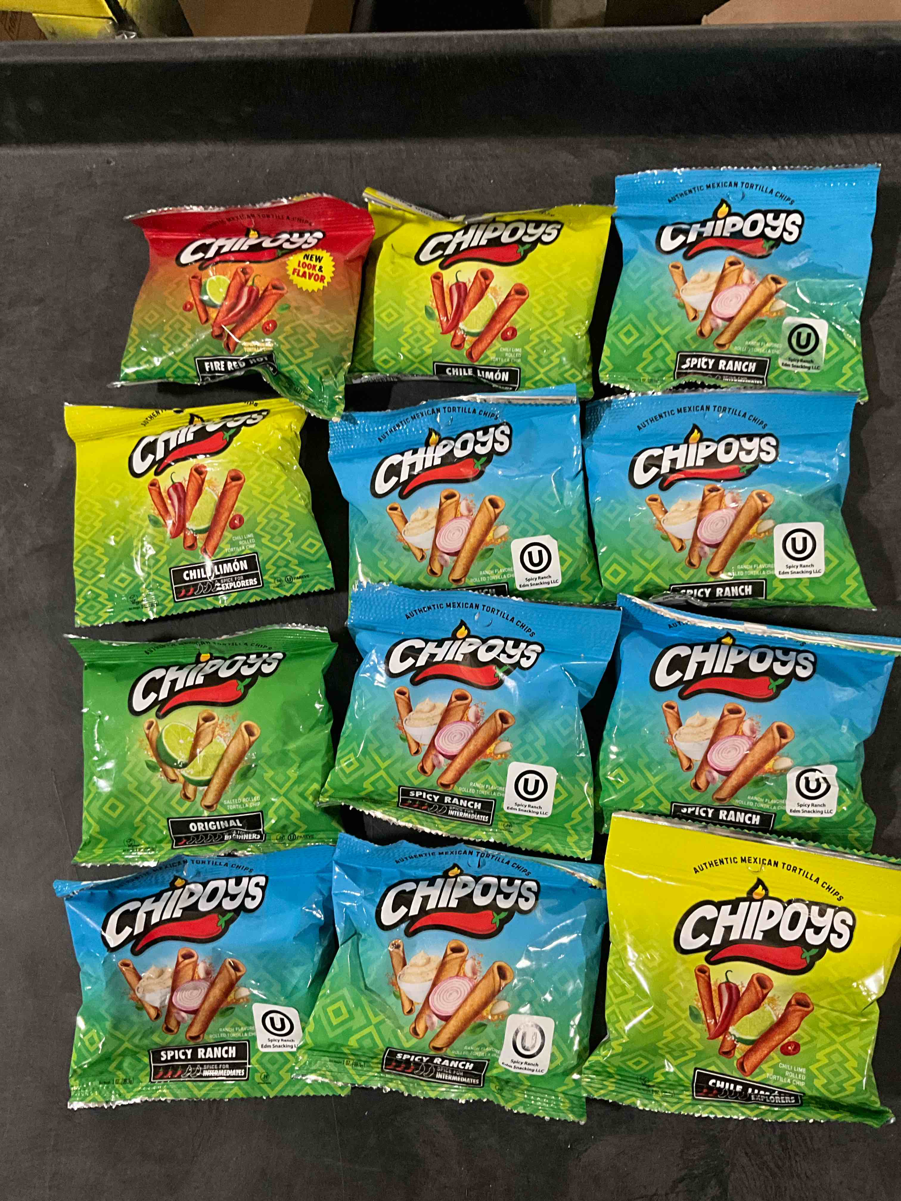 Assorment of Chipoys Chips BEST BEFORE 10.07.25