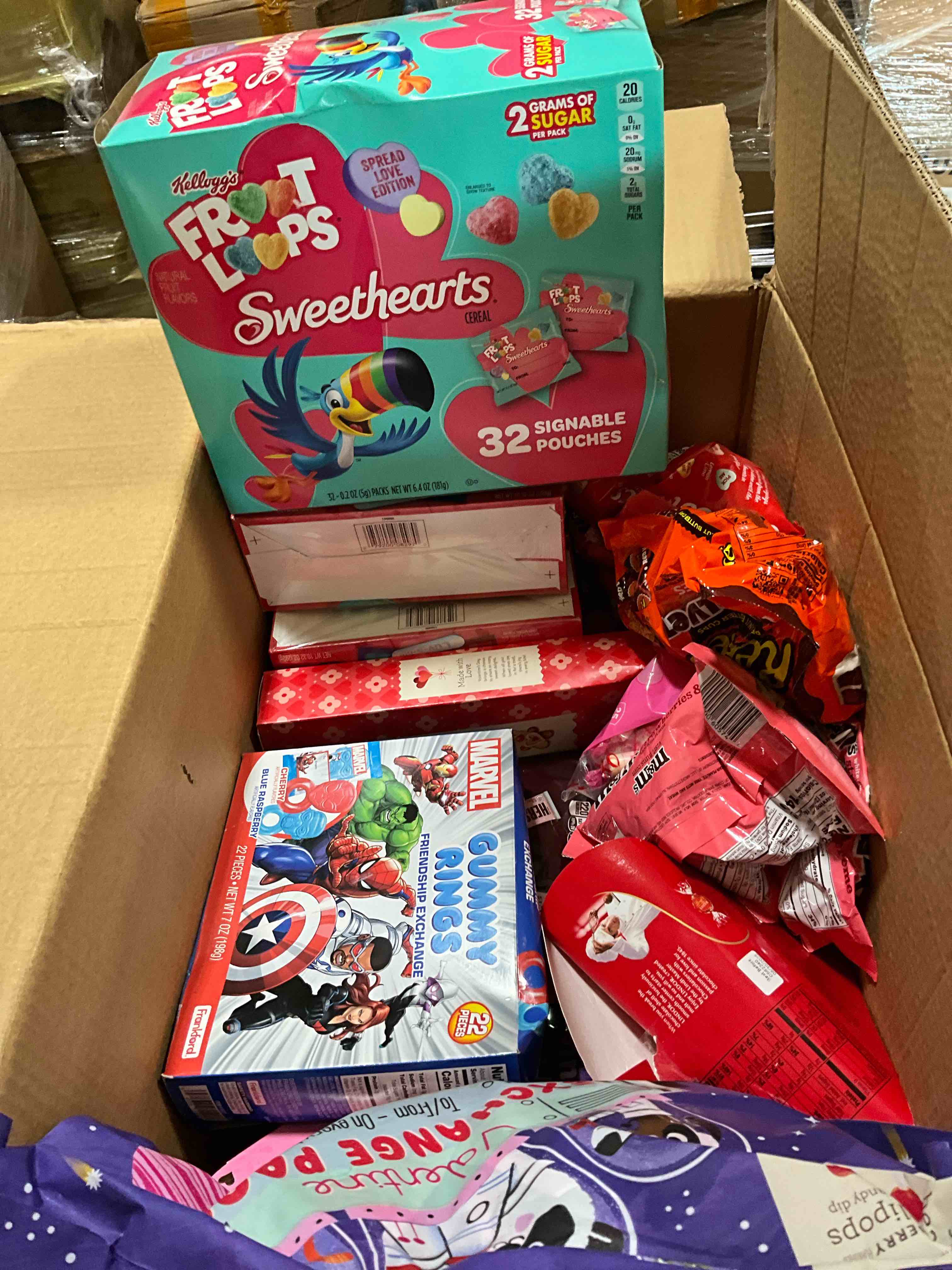 assortment box of candy