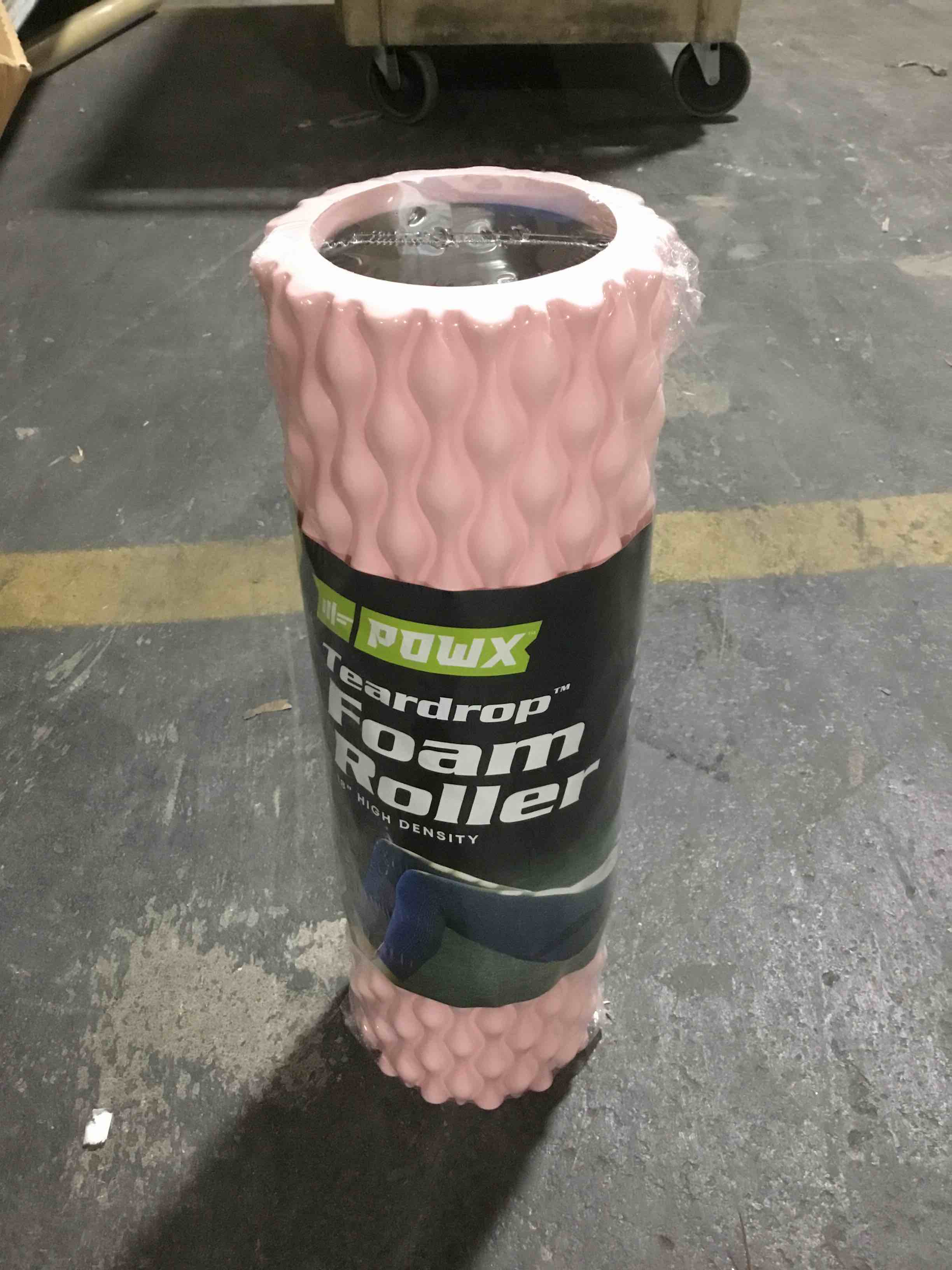 powx textured foam rollers for muscle massage and stretching 5.5 x 17.7 in green