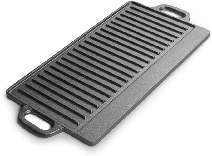 Heritage Cast Iron Reversible 17 inch Double Grill Griddle. 