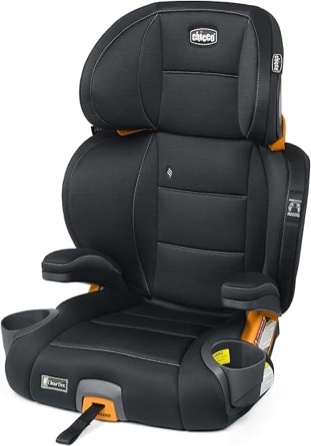 Chicco KidFit ClearTex Plus High Back Booster Car Seat - Obsidian