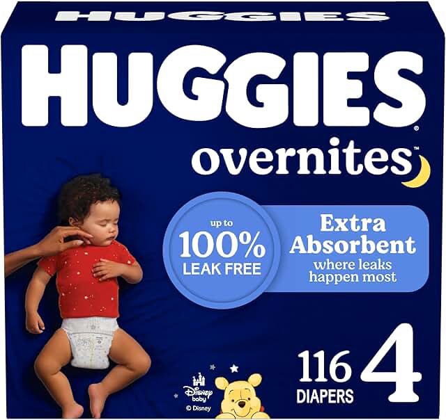 Huggies Overnites Disposable Diapers - Size 4 - 116ct