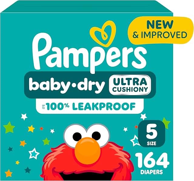 Pampers Baby Dry Diapers Size 5  164 Count