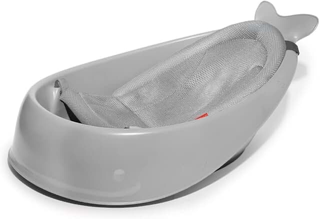 Skip Hop Moby Smart Sling 3-Stage Baby Bath Tub - Gray