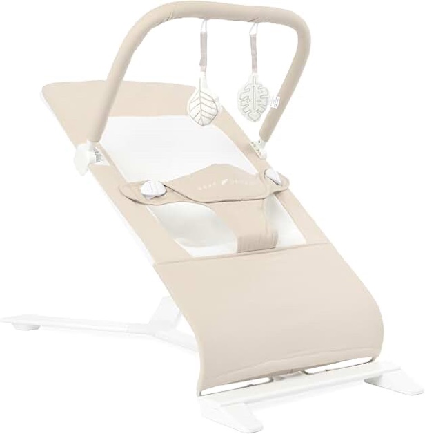 Baby Delight Highland Organic Portable Baby Bouncer - Oat
