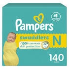 Pampers Swaddlers Soft Sensitive Skin Baby Diapers - Size 0 - 140ct