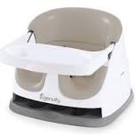 Ingenuity Baby Base 2-in-1 Booster Feeding and Floor Seat with Self-Storing Tray - Cashmere