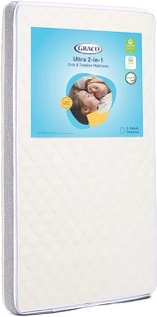 Graco Ultra 2-in-1 Premium Dual-Sided Crib & Toddler Mattress - GREENGUARD Gold, CertiPUR-US Certified Foam, 2-Sided Mattress Fits Any Brand of Crib & Toddler Bed