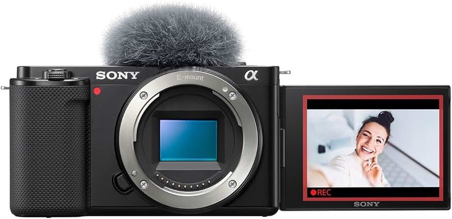 Sony - Alpha ZV-E10 Mirrorless Vlog Camera - Body Only - Black