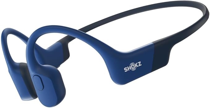 Shokz OpenRun Pro Bluetooth Wireless Headphones - Blue: Open-Ear, Built-In Mic, USB