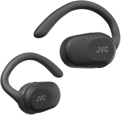 jvc - open-ear headphones hanp40tb - black