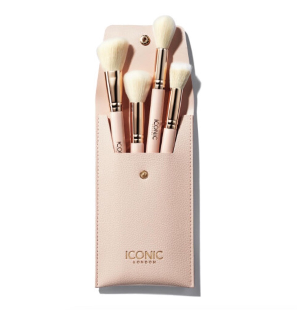iconic london luxury makeup brush sets blend buff & polish