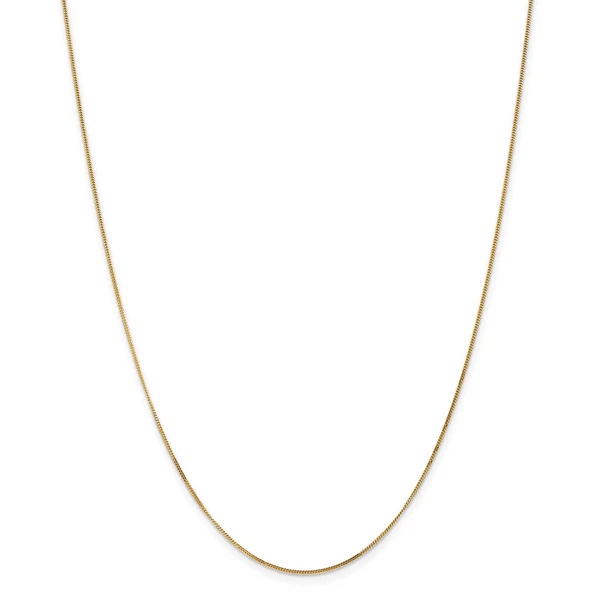14K .9MM CURB PENDANT CHAIN
