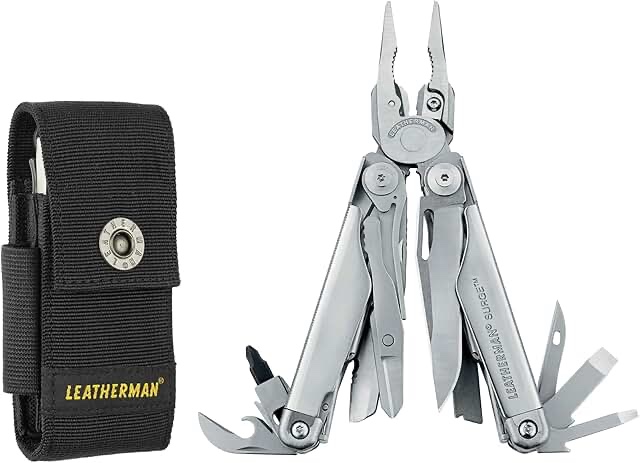 LEATHERMAN  Charge Plus TTi Titanium Multitool with Scissors and Premium Replaceable Wire Cutters  Built in the USA  Stainless Steel