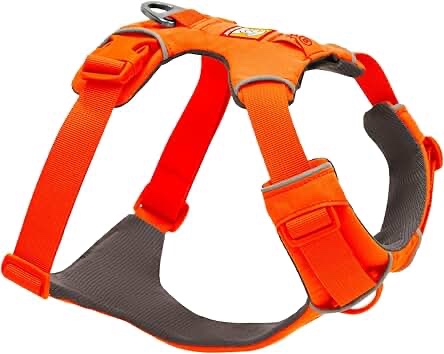 RUFFWEAR, Front Range Dog Harness, Reflective and Padded Harness for Training and Everyday, Campfire Orange, Medium (B082FMXYXG)