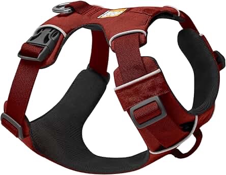 Ruffwear, Front Range Dog Harness, Reflective and Padded Harness for Training and Everyday, Red Clay, Small