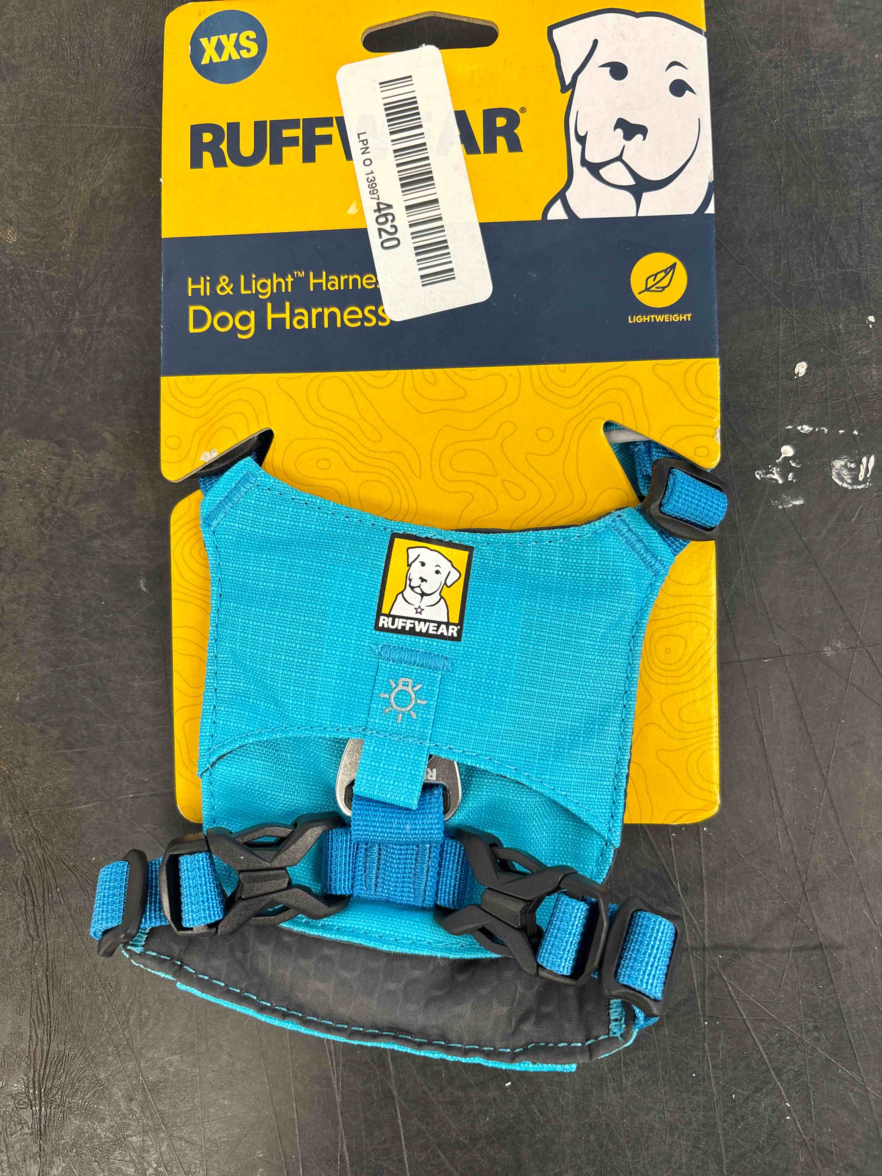 Hi and Light Dog Harness - BLUE ATOLL (XXS )