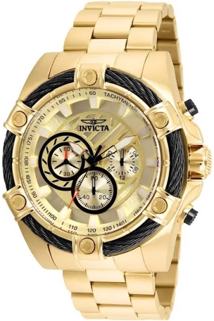Invicta Bolt Chronograph Gold Dial Men s Watch 25515
