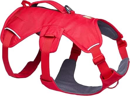 RUFFWEAR, Web Master, Multi-Use Support Dog Harness, Hiking and Trail Running, Service and Working, Everyday Wear, Red Currant, Medium