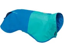 Ruffwear, Sun Shower Dog Raincoat, All-Weather Jacket, Waterproof, Windproof & Lightweight, Blue Dusk, Large