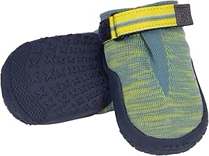 Ruffwear, Hi & Light Dog Shoes, Featherlight Paw Protection with Enhanced Ground Feel & Agile Performance for Fast Adventures, River Rock Green, 1.50"