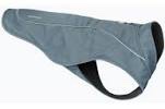 RUFFWEAR, Overcoat Fleece Lined Water Resistant Cold Weather Jacket for Dogs, Slate Blue, Small 