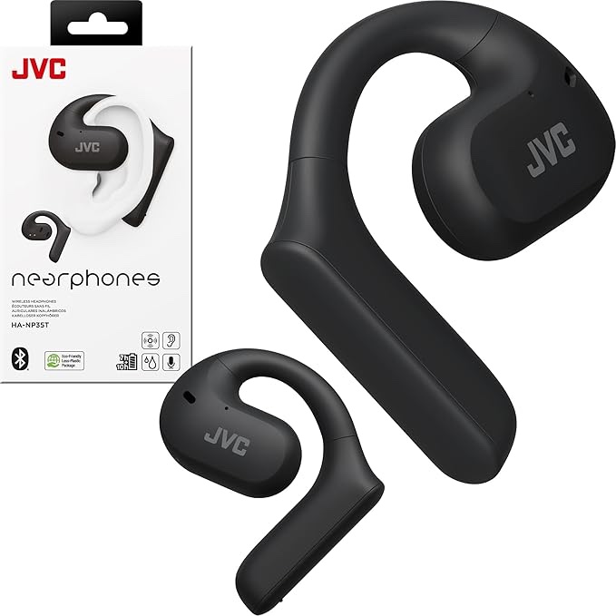 JVC - Open-Ear Headphones HANP40TB - Black