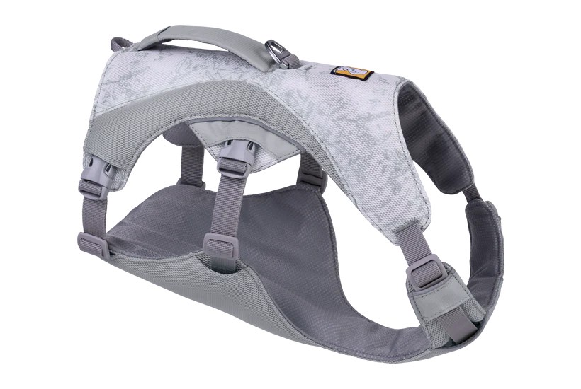 RUFFWEAR, Swamp Cooler Dog Harness, Lightweight with Evaporative Cooling for Hot Weather, Graphite Gray, Medium