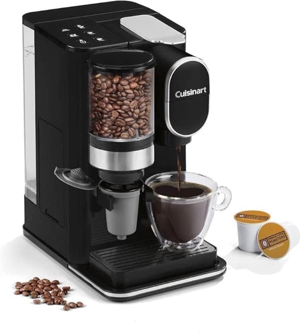 Cuisinart - Grind & Brew Single-Serve Coffeemaker - Black