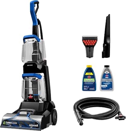 BISSELL - TurboClean Pet XL - Black with Colbalt Blue Accents