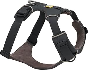 RUFFWEAR  Front Range Dog Harness  Reflective and Padded Harness for Training and Everyday  Twilight Gray  X-Small