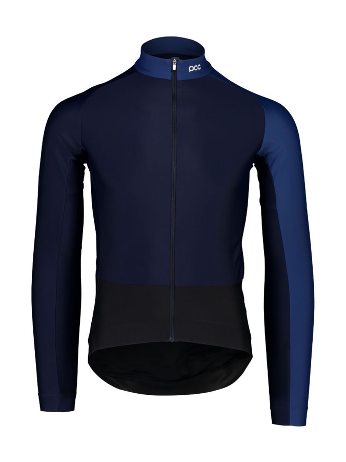 poc essential road mid ls jersey, turmaline navy/lead blue med
