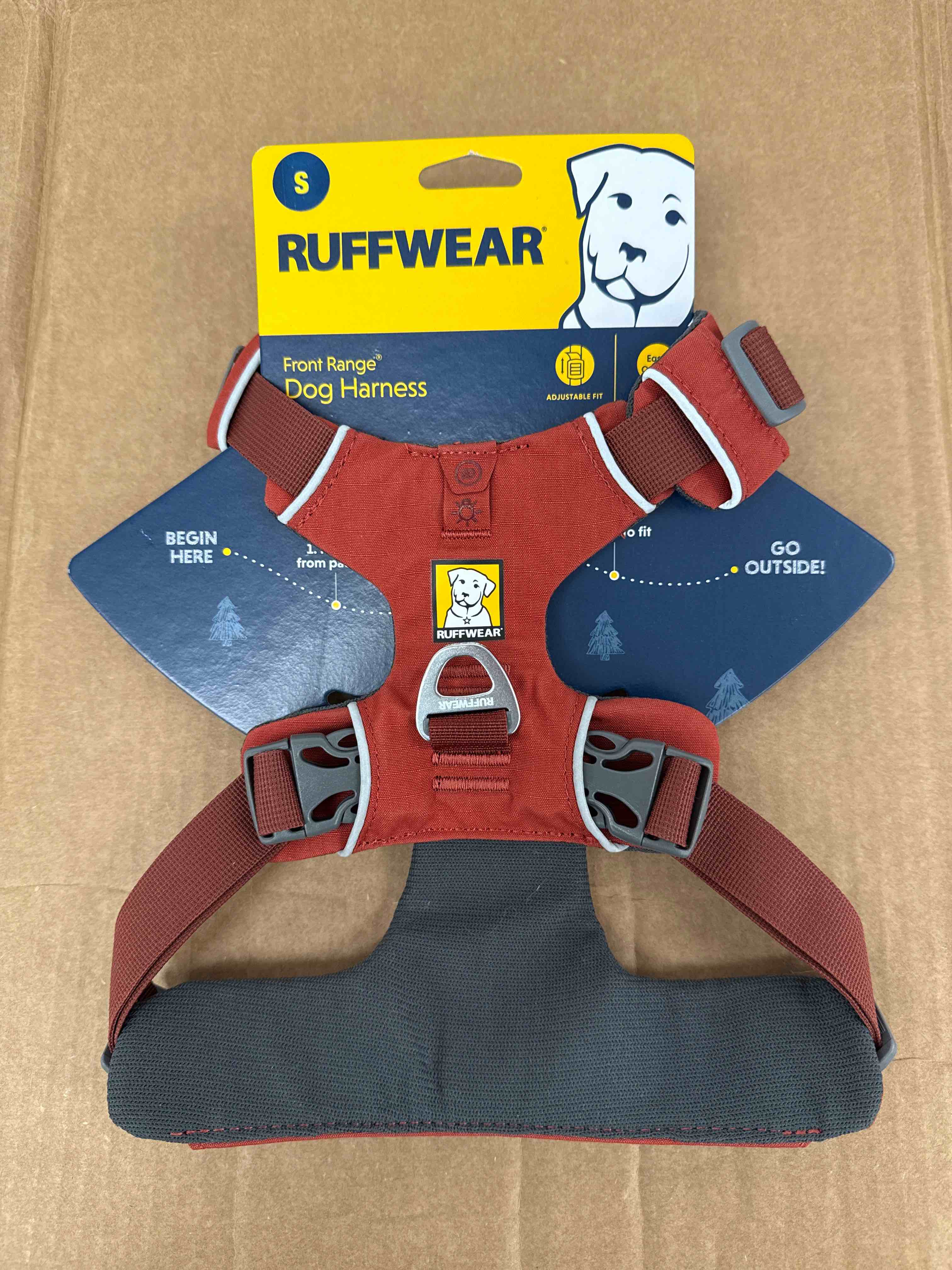 Condition photo showing Good Condition for Ruffwear, Front Range Dog Harness, Reflective and Padded Harness for Training and Everyday, Red Clay, Small