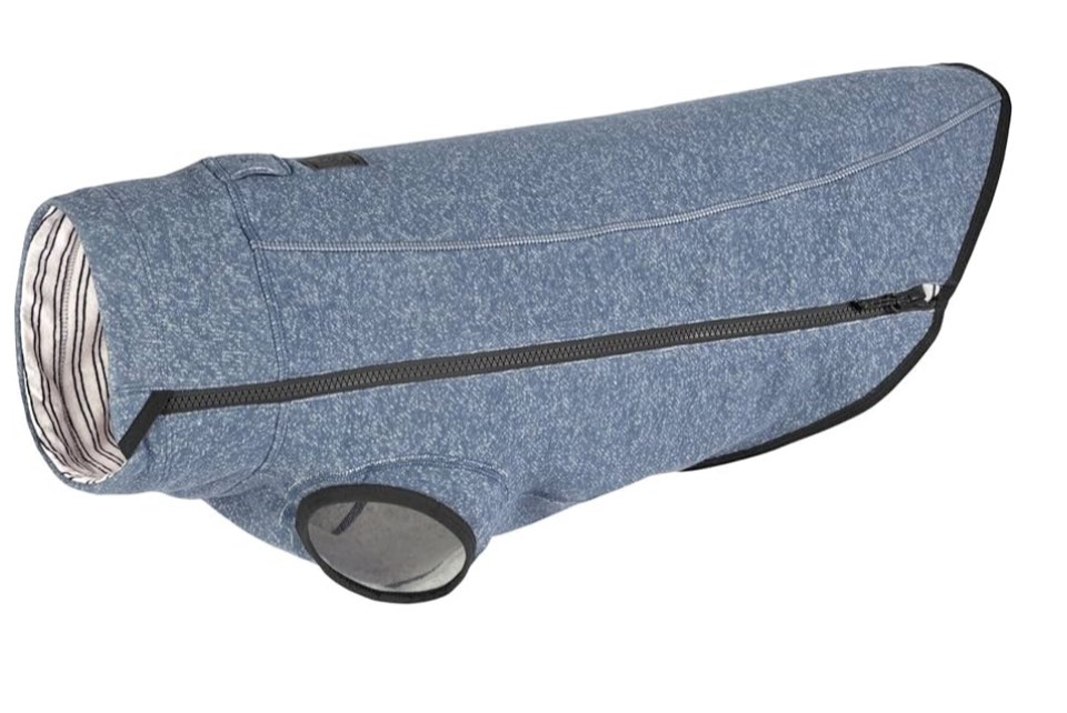 Ruffwear, Hemp Hound Sweater for Dogs, Slate Blue, Small