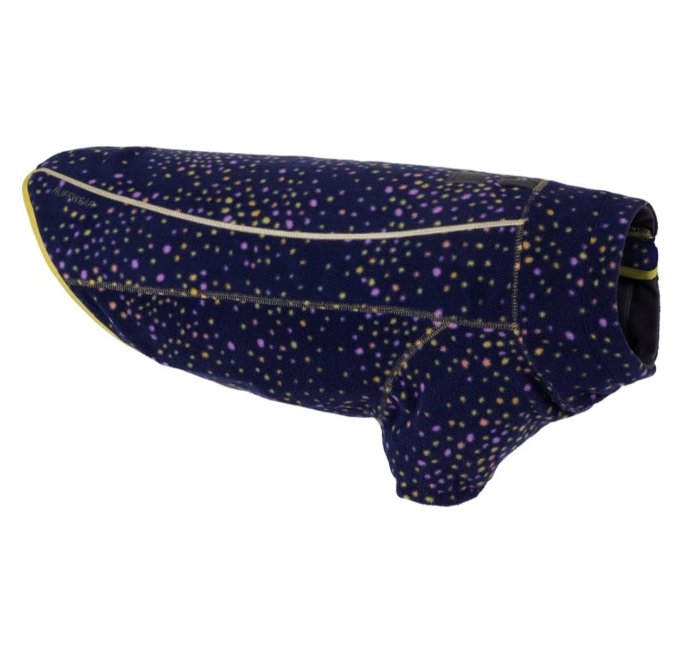 Ruffwear, Climate Changer Quick Drying, Breathable Fleece Jacket for Dogs, Galaxy, X-Small