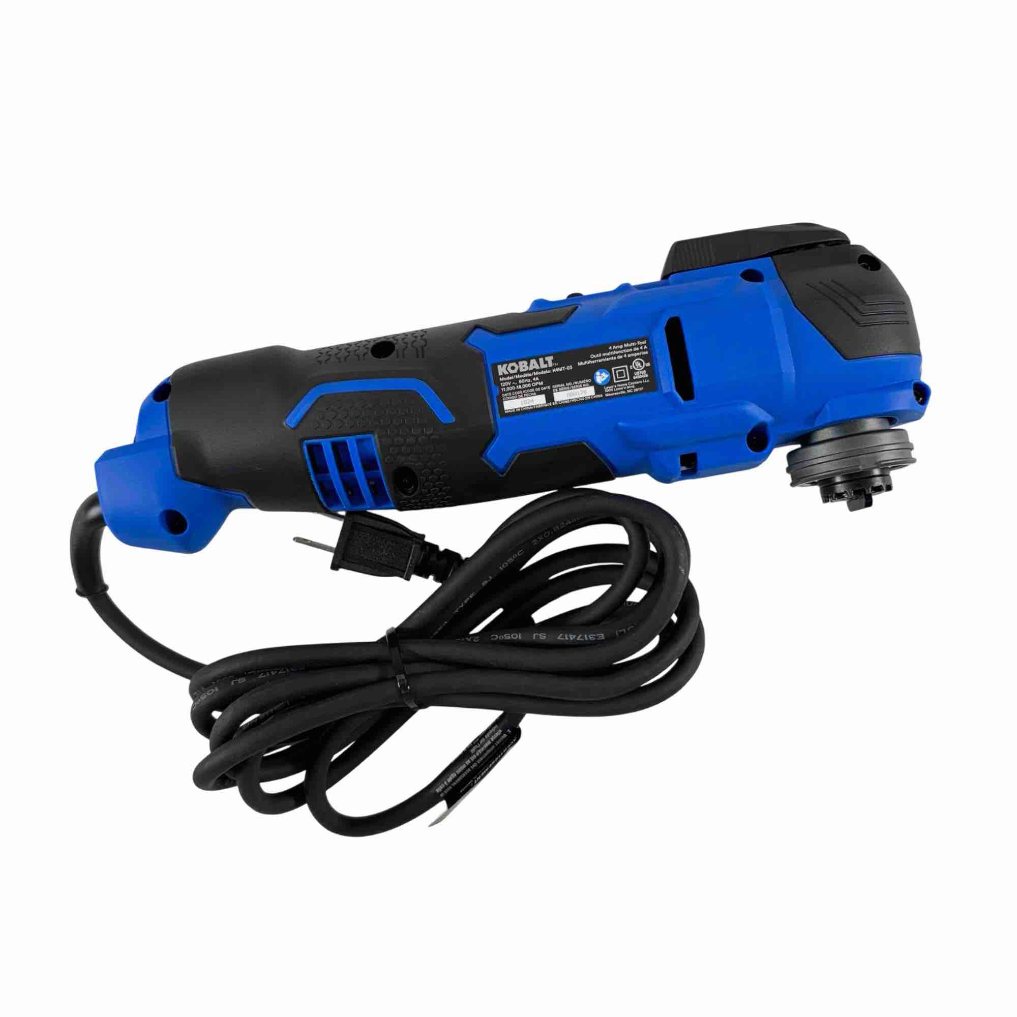 Kobalt K4MT-03 4-Amp Variable Speed Corded Electric Oscillating Multi-Tool(used)