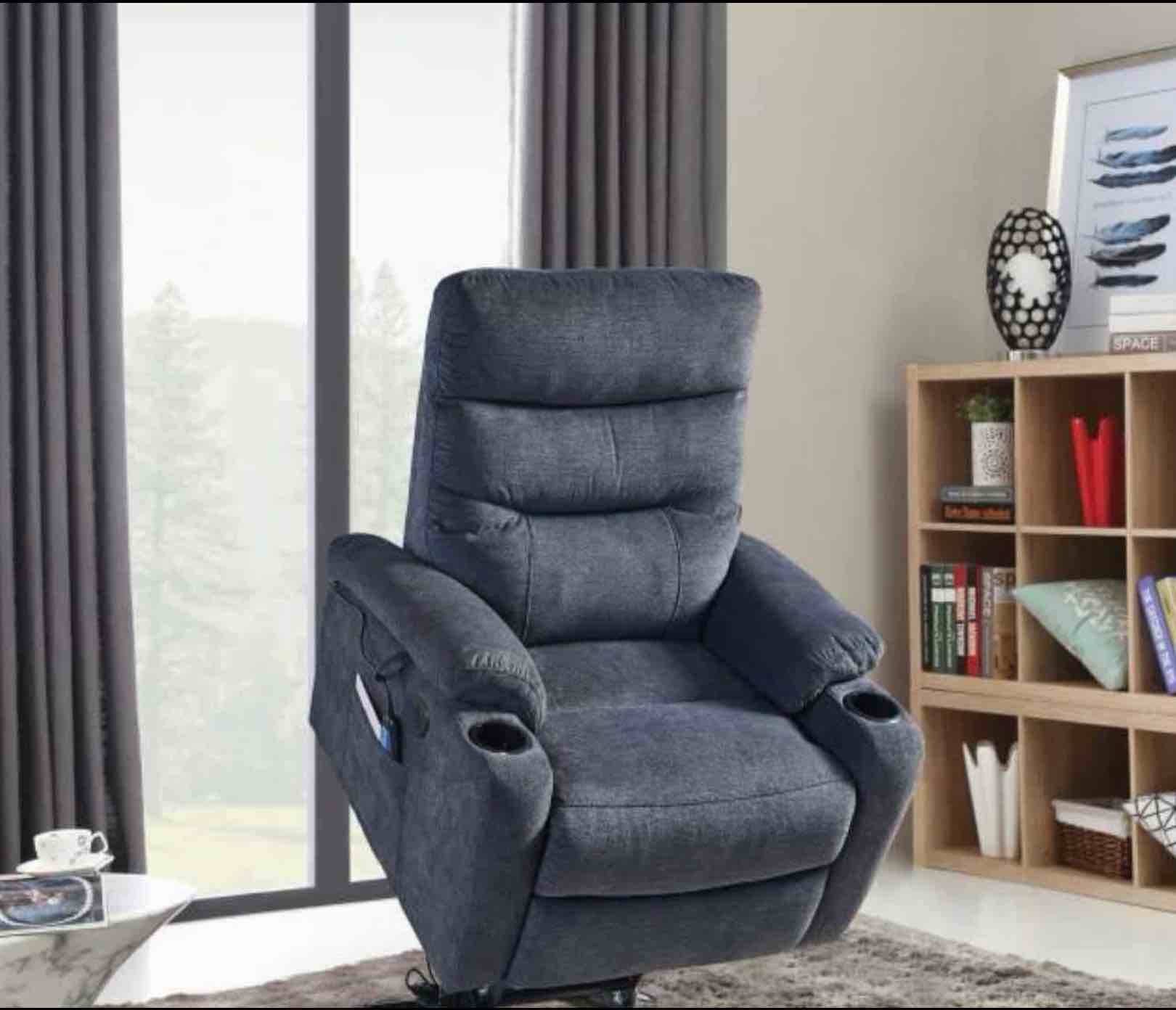 ( incomplete 1 box of 2.   missing box 2 of 2).    Liyasi Electric Power Lift Recliner Chair