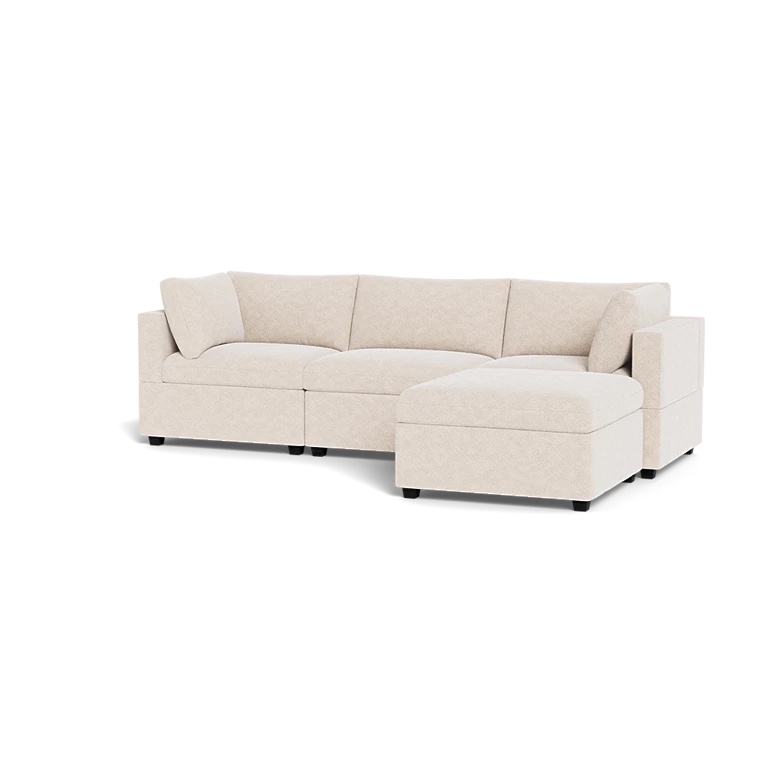 ( incomplete 1 box of 4 )(missing 1 of 4 and 2 of 4 and 3 of 4)Barton Chaise Sectional beige.