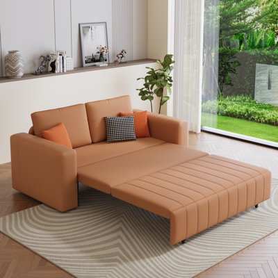 kontney 74.8 square arm leather s