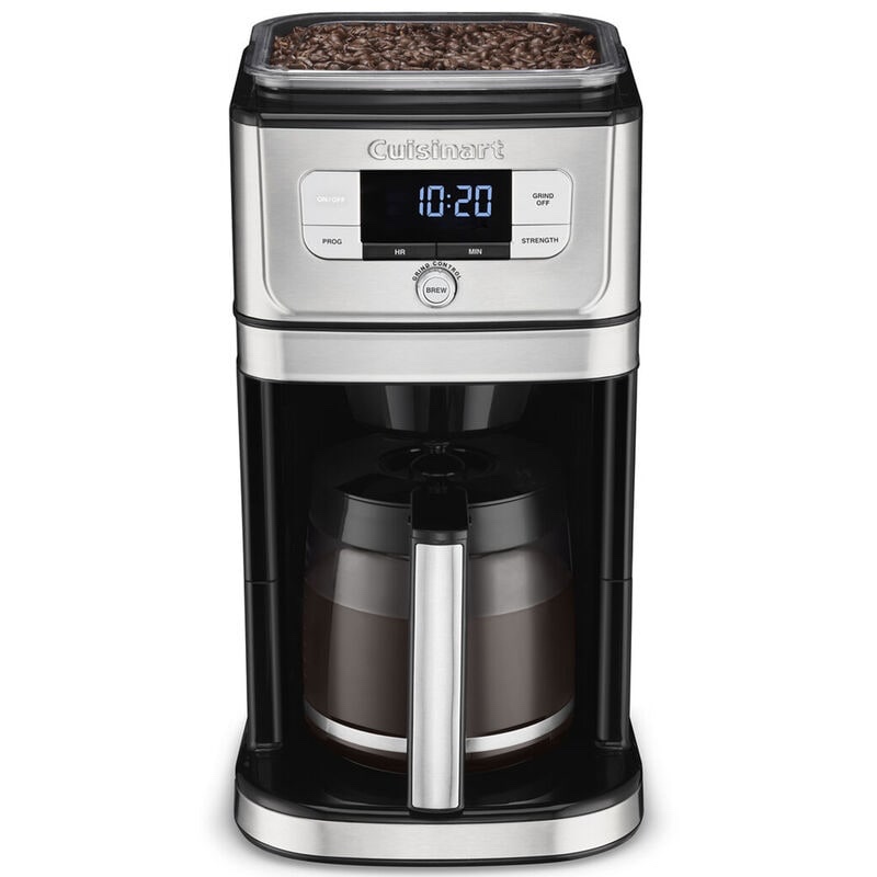 Cuisinart - Burr Grind & Brew 12-Cup Coffee Maker - Black/Stainless Steel