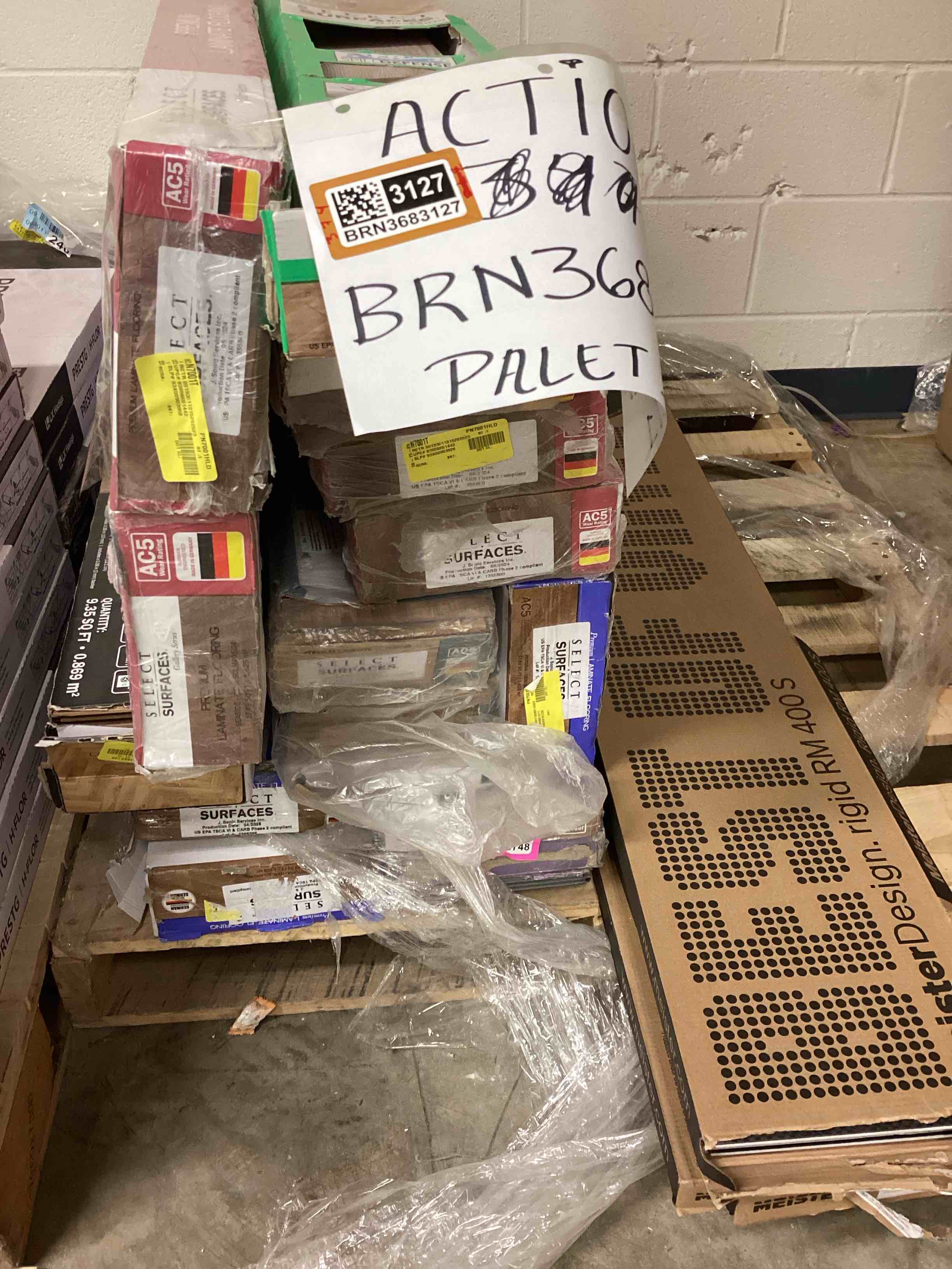 Palet Of floors different colors