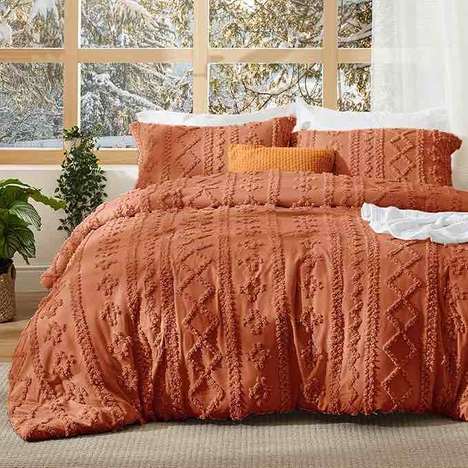Best Seller Bedsure Farmhouse Shabby Elegance Tui BEST If Used By Case aty: 10 Wheat neX orange