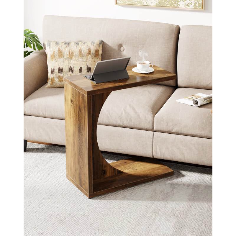 Helena C-Shaped End Table for Gouch, Sola Side Table Living Roon