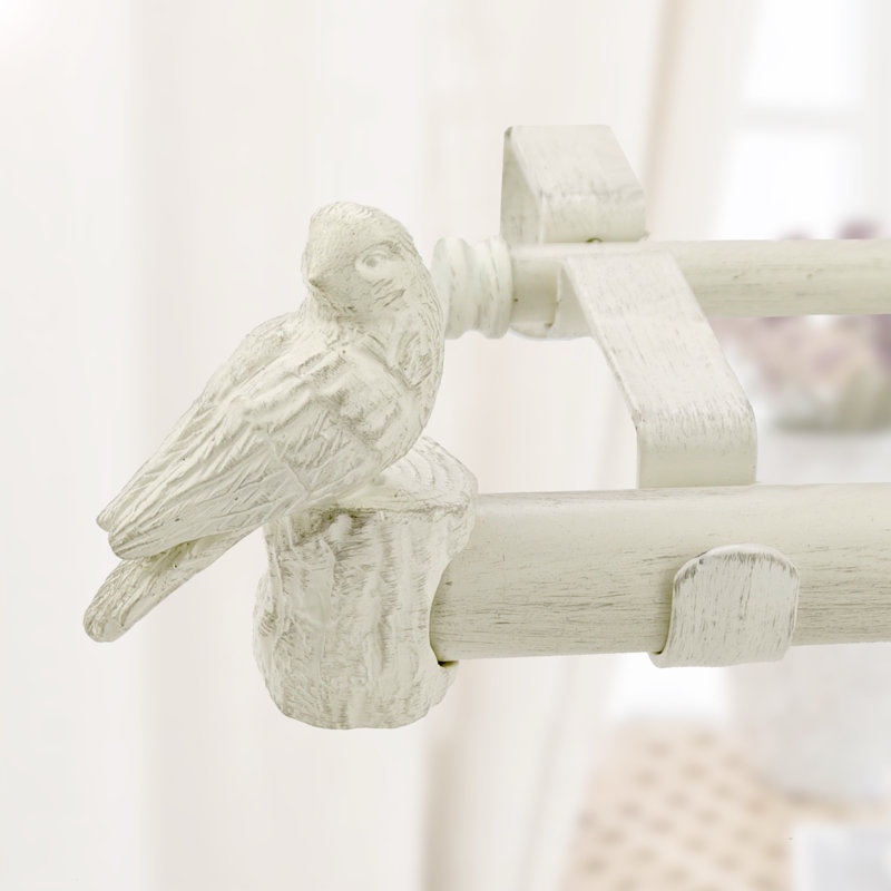 Iron Adjustable 1.12" Double Curtain Rod