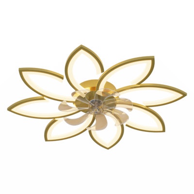 Falana 35" 7 - Blade Dimmable LED Ceiling Fan with Remote Control