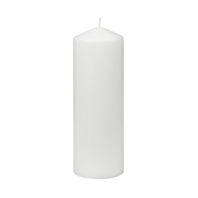 Unscented Pillar Candle color green 